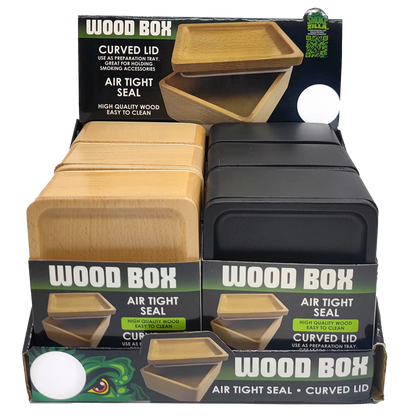 Wood Storage Box with Tray Lid - 6 Pieces Per Retail Ready Display 23747 SMOKEZILLA