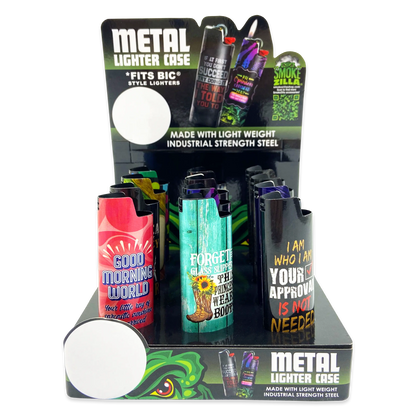 Metal Lighter Case - 12 Pieces Per Retail Ready Display 23785 SMOKEZILLA