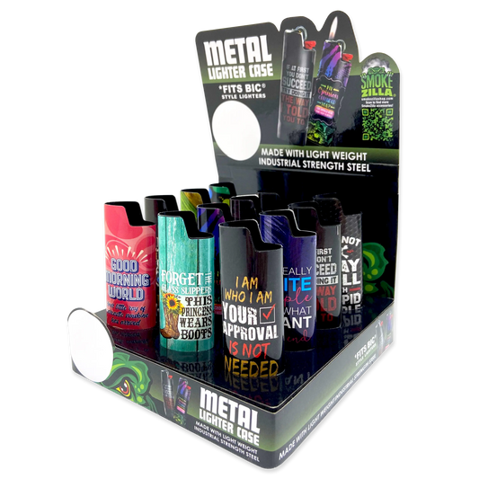Metal Lighter Case - 12 Pieces Per Retail Ready Display 23785 SMOKEZILLA