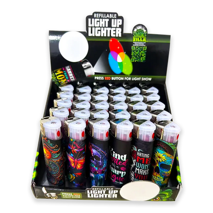 Light Up Lighter - 30 Pieces Per Retail Ready Display 23806 SMOKEZILLA