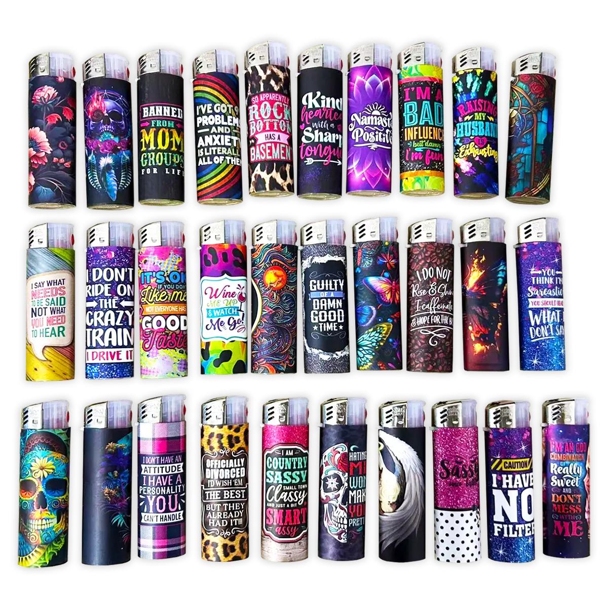Light Up Lighter - 30 Pieces Per Retail Ready Display 23806 SMOKEZILLA