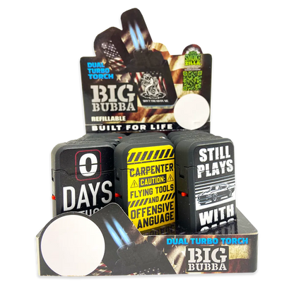 Big Bubba Dual Torch Lighter - 15 Pieces Per Retail Ready Display 23821 SMOKEZILLA