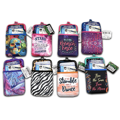Neoprene Cigarette Pouch with Pocket - 8 Pieces Per Retail Ready Display 23825 SMOKEZILLA
