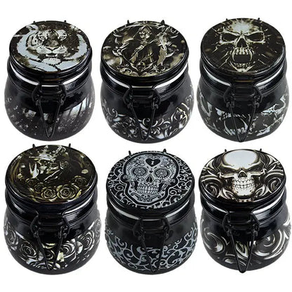 Glow in The Dark Glass Storage Jar - 6 Pieces Per Retail Ready Display 23960 SMOKEZILLA