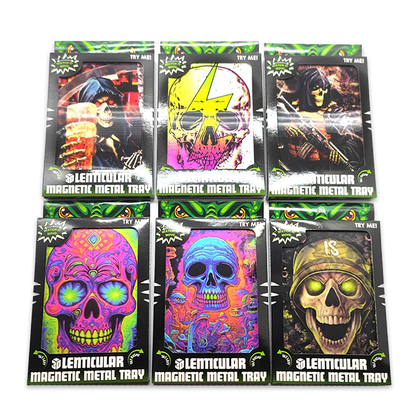Roll Tray with Lenticular Magnetic Cover - 6 Pieces Per Retail Ready Display 24205 SMOKEZILLA
