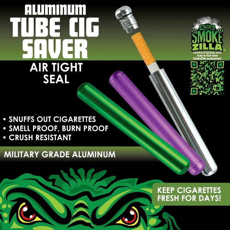Metal Cigarette Saver Tube - 12 Pieces Per Retail Ready Display 24334 SMOKEZILLA