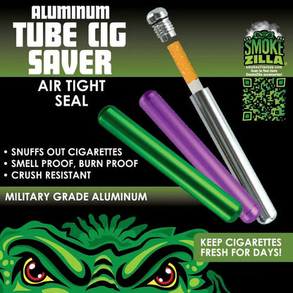 Metal Cigarette Saver Tube - 12 Pieces Per Retail Ready Display 24334 SMOKEZILLA