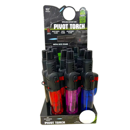 Pivot Head Torch Stick Lighter - 12 Pieces Per Retail Ready Display 24344 SMOKEZILLA