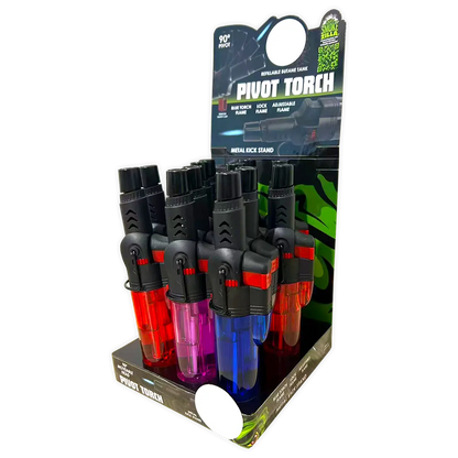 Pivot Head Torch Stick Lighter - 12 Pieces Per Retail Ready Display 24344 SMOKEZILLA
