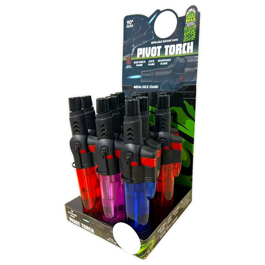 Pivot Head Torch Stick Lighter - 12 Pieces Per Retail Ready Display 24344 SMOKEZILLA