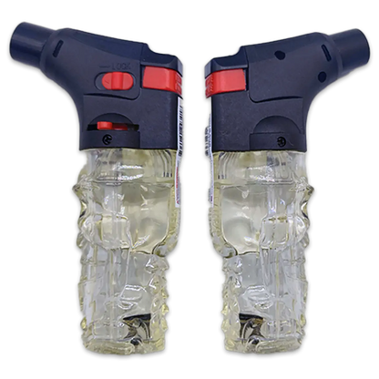 Skull Torch Lighter With LED Lightshow - 12 Pieces Per Retail Ready Display 24341 SMOKEZILLA