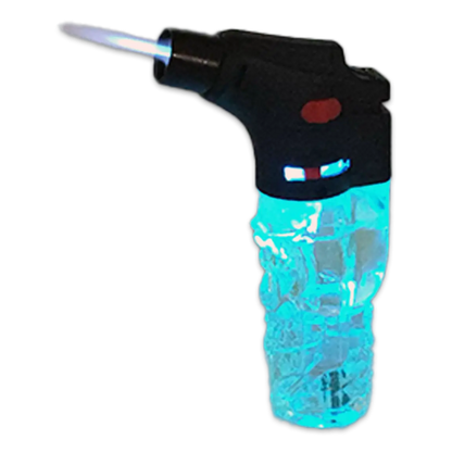 Skull Torch Lighter With LED Lightshow - 12 Pieces Per Retail Ready Display 24341 SMOKEZILLA