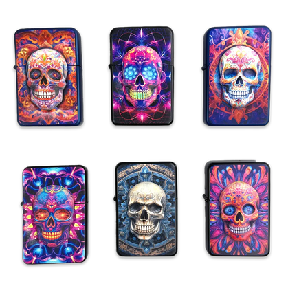 Metal Glow in The Dark Flip Torch Lighter - 12 Pieces Per Retail Ready Display 24370 SMOKEZILLA