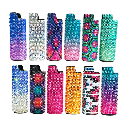 Rhinestone Lighter Case - 12 Pieces Per Retail Ready Display 24382 SMOKEZILLA