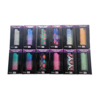 Rhinestone Lighter Case - 12 Pieces Per Retail Ready Display 24382 SMOKEZILLA