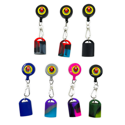 Silicone Lighter Holder with Retractable Cord  - 24 Pieces Per Retail Ready Display 24429 SMOKEZILLA