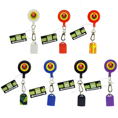 Clip On Vape Holder with Retractable Cord - 18 Pieces Per Retail Ready Display 24670 SMOKEZILLA