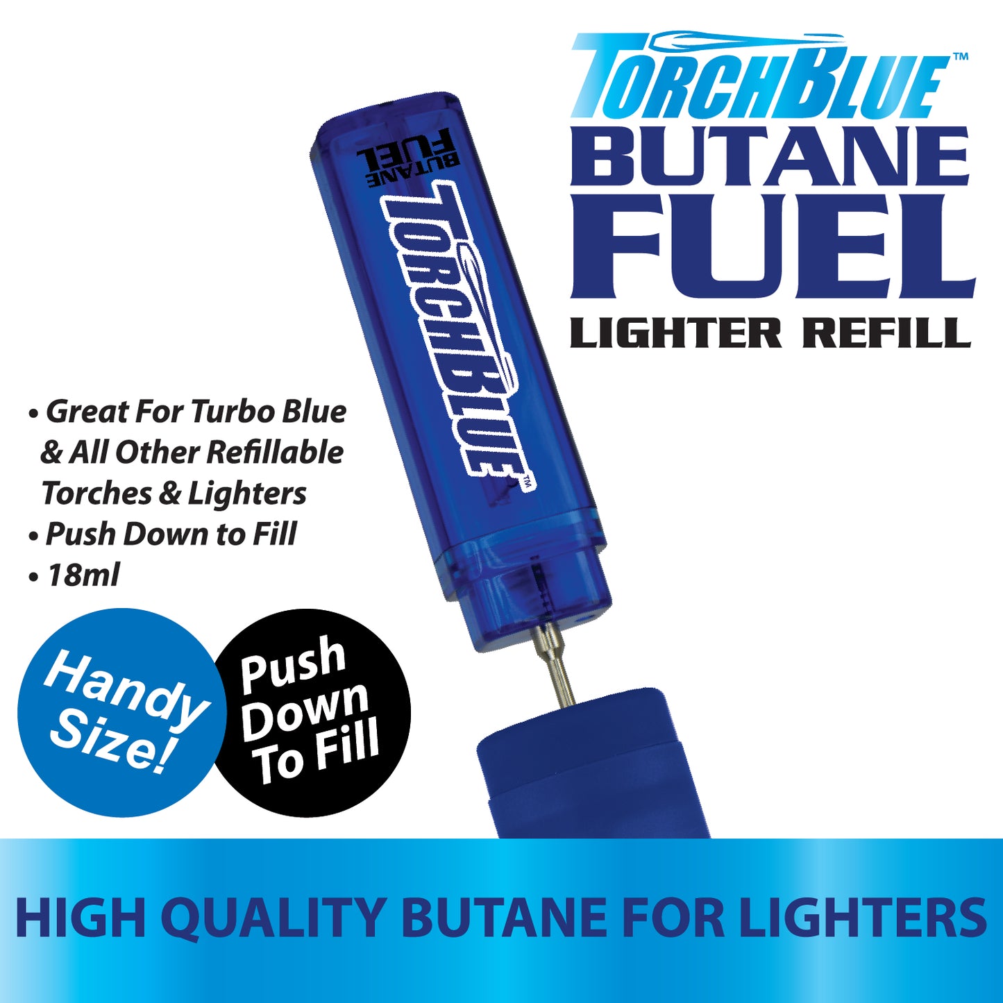 Torch Blue Butane Refill 18mL