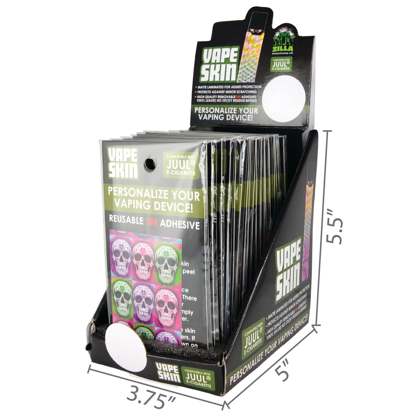 Juul® Vape Wrap Skin-18 Pieces Per Retail Ready Display 24850 SMOKEZILLA