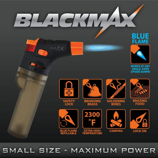 Black Max Torch Lighter - 12 Pieces Per Retail Ready Display 41508 SMOKEZILLA