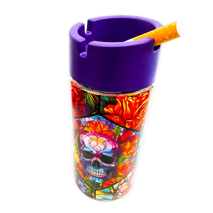 Full Print Glass Butt Bucket Ashtray - 6 Per Retail Ready Display 24948 SMOKEZILLA