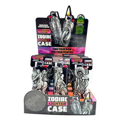 Zodiac Lighter Case - 12 Pieces Per Retail Ready Display 24952 SMOKEZILLA