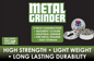 Metal 4 Piece Full Print Grinder - 6 Pieces Per Retail Ready Display 25016 SMOKEZILLA