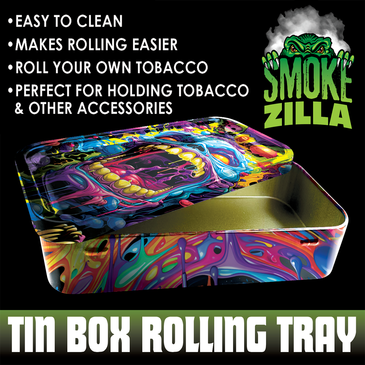 Metal Roll Tray with Storage Box