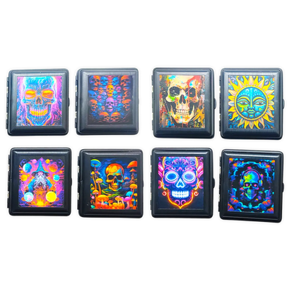 Metal Cigarette Case with Lenticular Front - 8 Pieces Per Retail Ready Display 25024 SMOKEZILLA