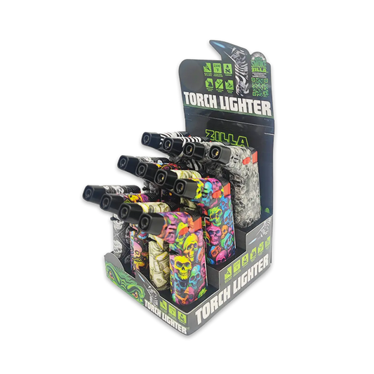 Zinc Torch Lighter - 12 Pieces Per Retail Ready Display 25044 SMOKEZILLA
