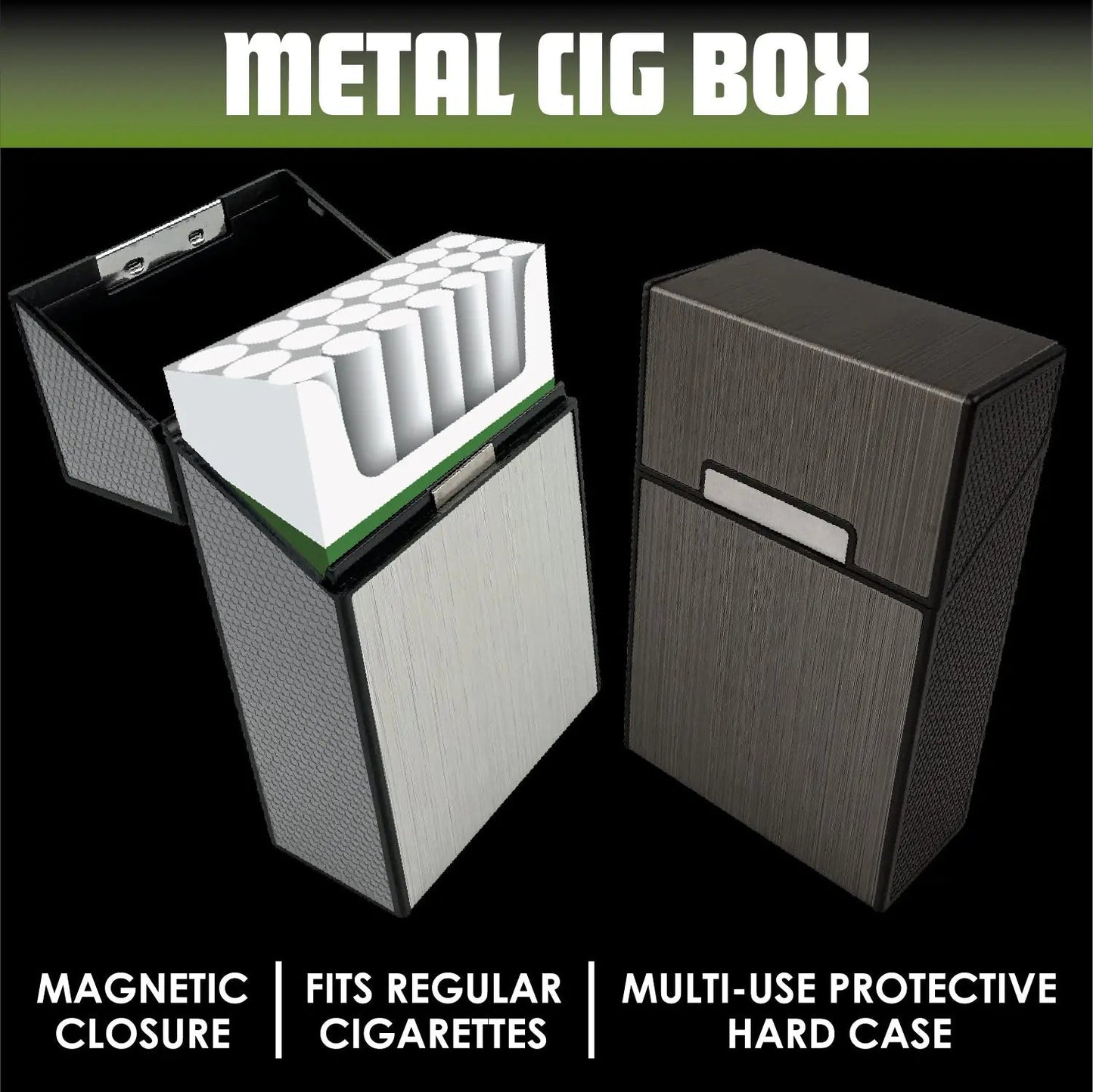 Metal Cigarette Box - 8 Pieces Per Retail Ready Display 25061 SMOKEZILLA
