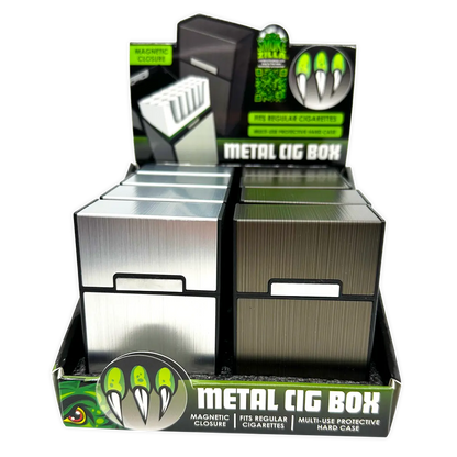 Metal Cigarette Box - 8 Pieces Per Retail Ready Display 25061 SMOKEZILLA