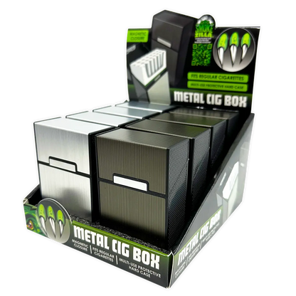 Metal Cigarette Box - 8 Pieces Per Retail Ready Display 25061 SMOKEZILLA