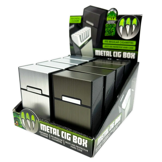 Metal Cigarette Box - 8 Pieces Per Retail Ready Display 25061 SMOKEZILLA