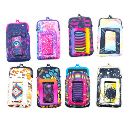 Neoprene Cigarette Pouch with Pocket - 8 Pieces Per Retail Ready Display 25089 SMOKEZILLA