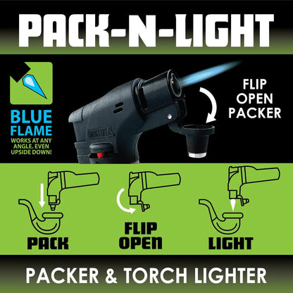 Pack and Light Torch Lighter - 12 Pieces Per Retail Ready Display 25120 SMOKEZILLA