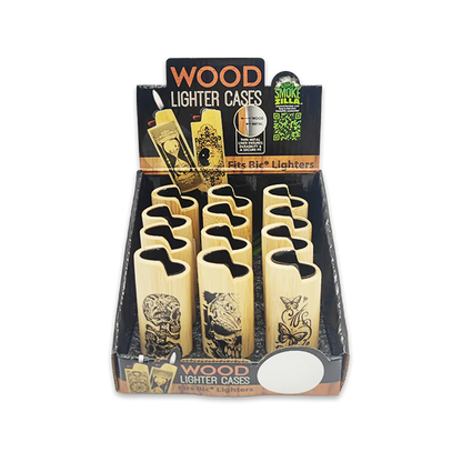 Wood Lighter Case - 12 Pieces Per Retail Ready Display 25137 SMOKEZILLA