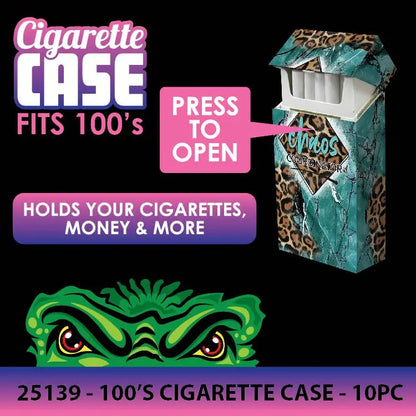 100s Cigarette Storage Case - 10 Pieces Per Retail Ready Display 25139 SMOKEZILLA