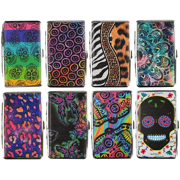 100s Cigarette Case with Mirror - 8 Pieces Per Retail Ready Display 25194 SMOKEZILLA