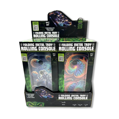 Folding Metal Tray Rolling Console - 6 Pieces Per Retail Ready Display 25267 SMOKEZILLA