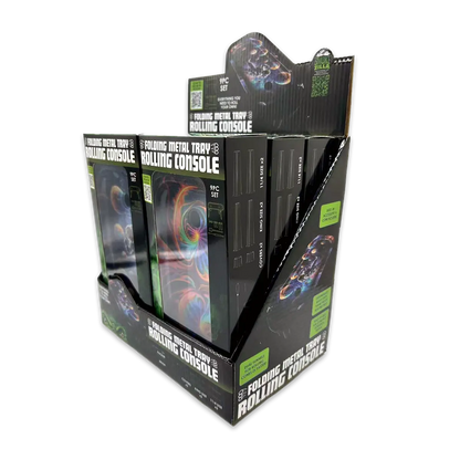 Folding Metal Tray Rolling Console - 6 Pieces Per Retail Ready Display 25267 SMOKEZILLA