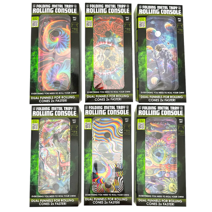 Folding Metal Tray Rolling Console - 6 Pieces Per Retail Ready Display 25267 SMOKEZILLA