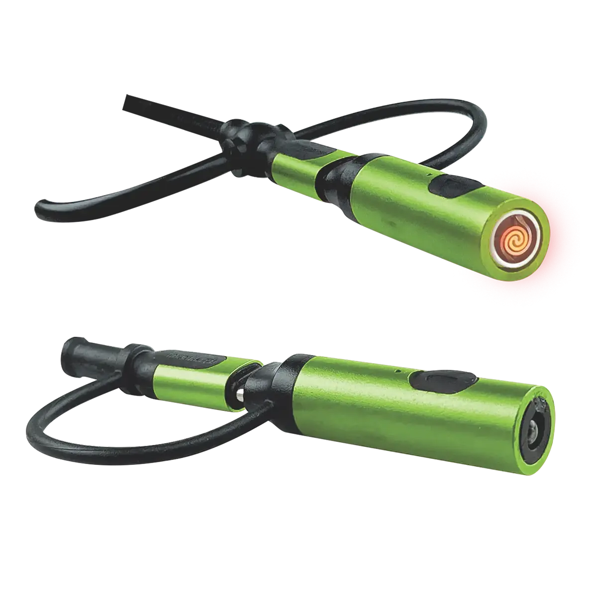 Multi-Tool Charging Cable Coil Lighter Flashlight Dual USB-C Ports with USB to USB-C