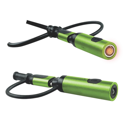 Multi-Tool Charging Cable Coil Lighter Flashlight Dual USB-C Ports with USB to USB-C
