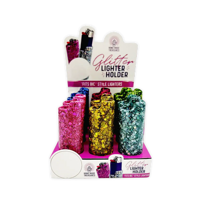 Glitter Lighter Case - 12 Pieces Per Retail Ready Display 25375 SMOKEZILLA