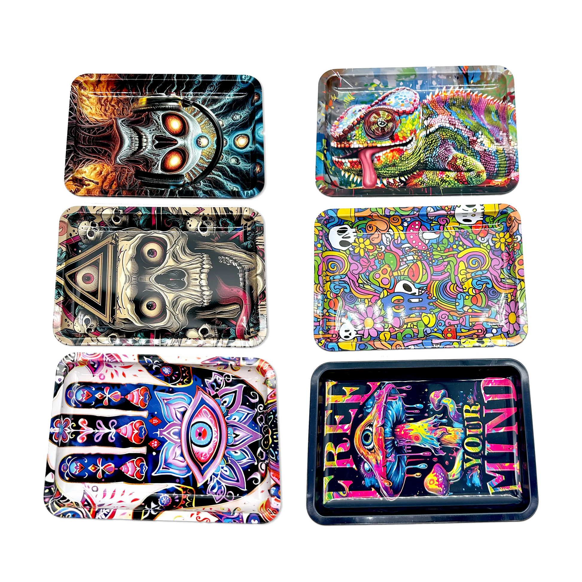 Metal Roll Tray - 6 Pieces Per Retail Ready Display 25482 SMOKEZILLA