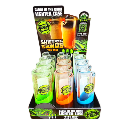 Glow-in-Dark Lighter Case - 12 Pieces Per Retail Ready Display 25834 SMOKEZILLA