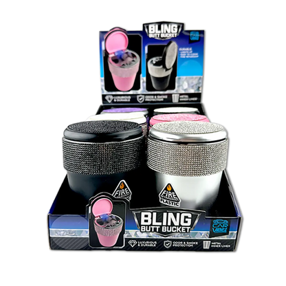 Bling Butt Bucket Ashtray with LED Light - 6 Pieces Per Retail Ready Display 25886 SMOKEZILLA
