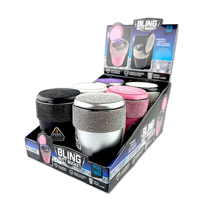 Bling Butt Bucket Ashtray with LED Light - 6 Pieces Per Retail Ready Display 25886 SMOKEZILLA