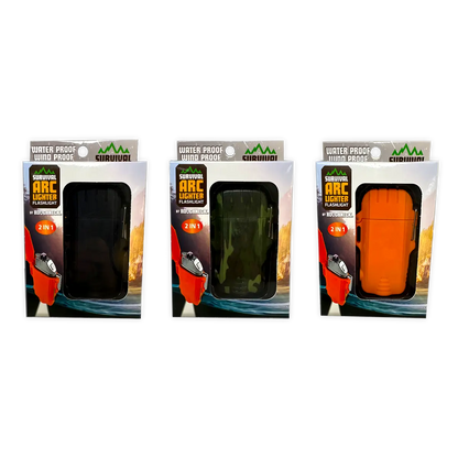 Electric Arc Lighter with LED Flashlight - 6 Pieces Per Retail Ready Display 25913 SMOKEZILLA